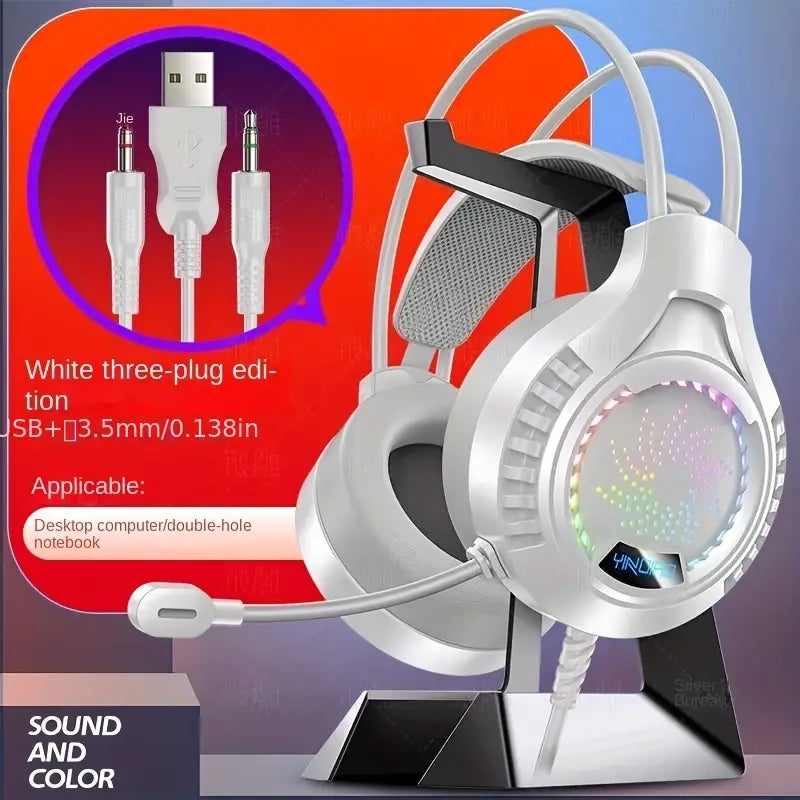 NNETM Ultimate Gaming and Office Keyboard and Mouse Set with Mechanical Touch and Headset - Wired-4