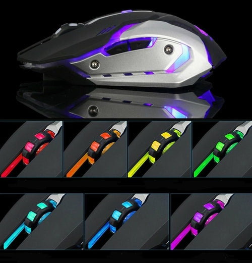 Ninja Dragon Stealth 7 Wireless LED Gaming Mouse (Silent Click Pro Edition)