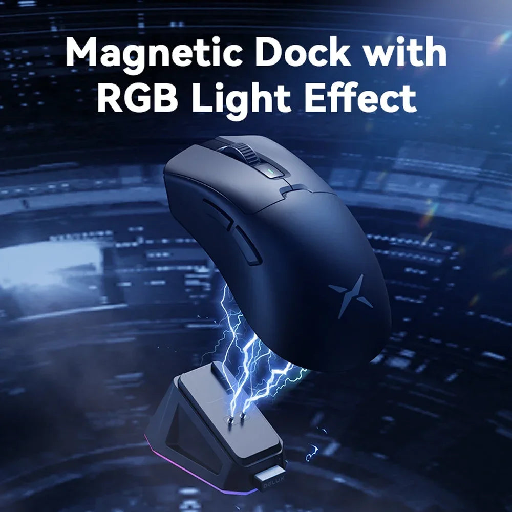 Wireless Gaming Mouse 8K Polling RGB Dock-1