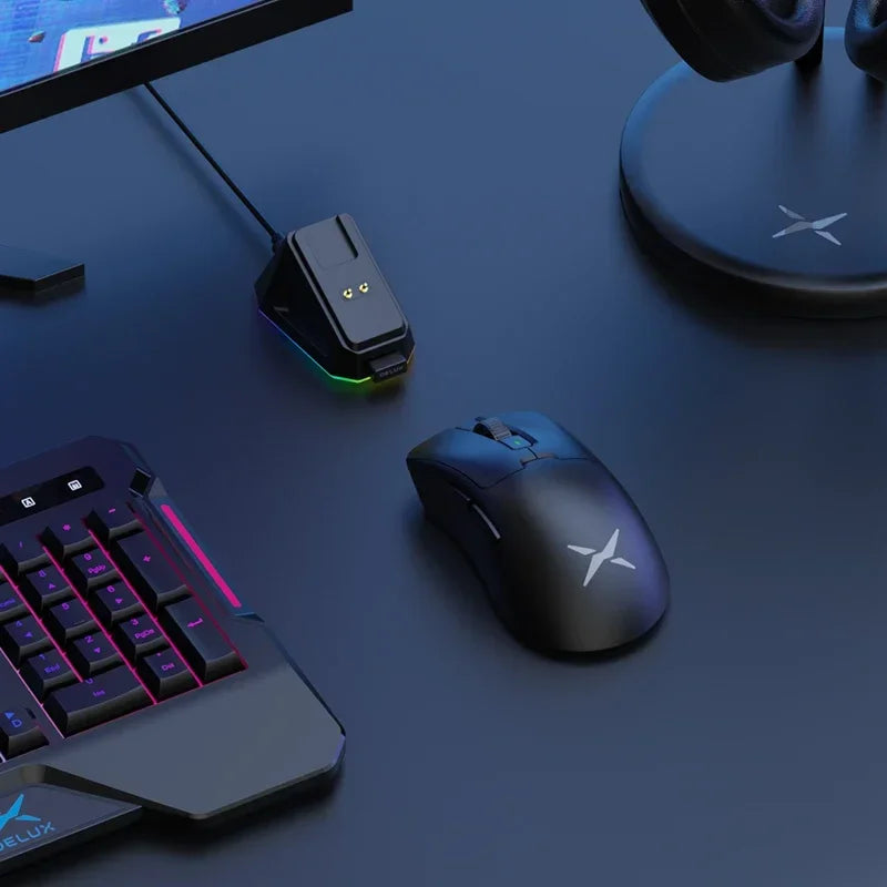 Wireless Gaming Mouse 8K Polling RGB Dock-4