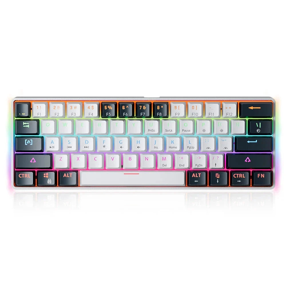 NNEOBA 61 Keys USB Gaming Mechanical Keyboard Red Switch RGB-0