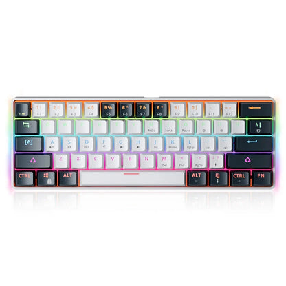 NNEOBA 61 Keys USB Gaming Mechanical Keyboard Red Switch RGB-0