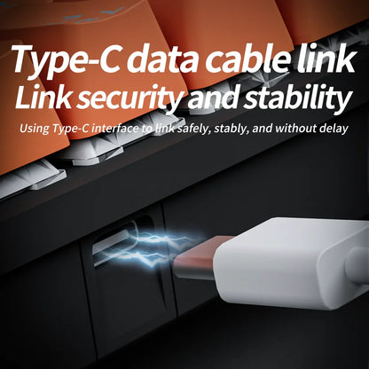 NNEOBA USB Mini Mechanical Gaming Keyboard 61 Key Red Switch-2