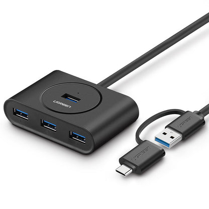 NNEDSZ USB 3.0 Hub With Type C port Black 1M (40850)-0