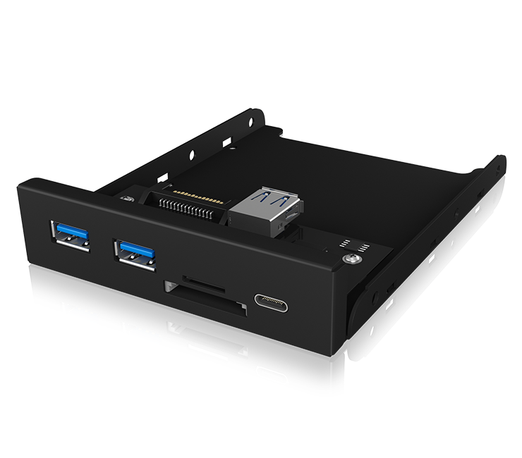 NNEDSZ IB-HUB1417-i3 Frontpanel with USB 3.0 Type-C and Type-A hub with card reader-0
