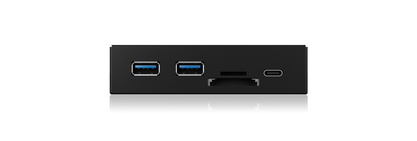 NNEDSZ IB-HUB1417-i3 Frontpanel with USB 3.0 Type-C and Type-A hub with card reader-2