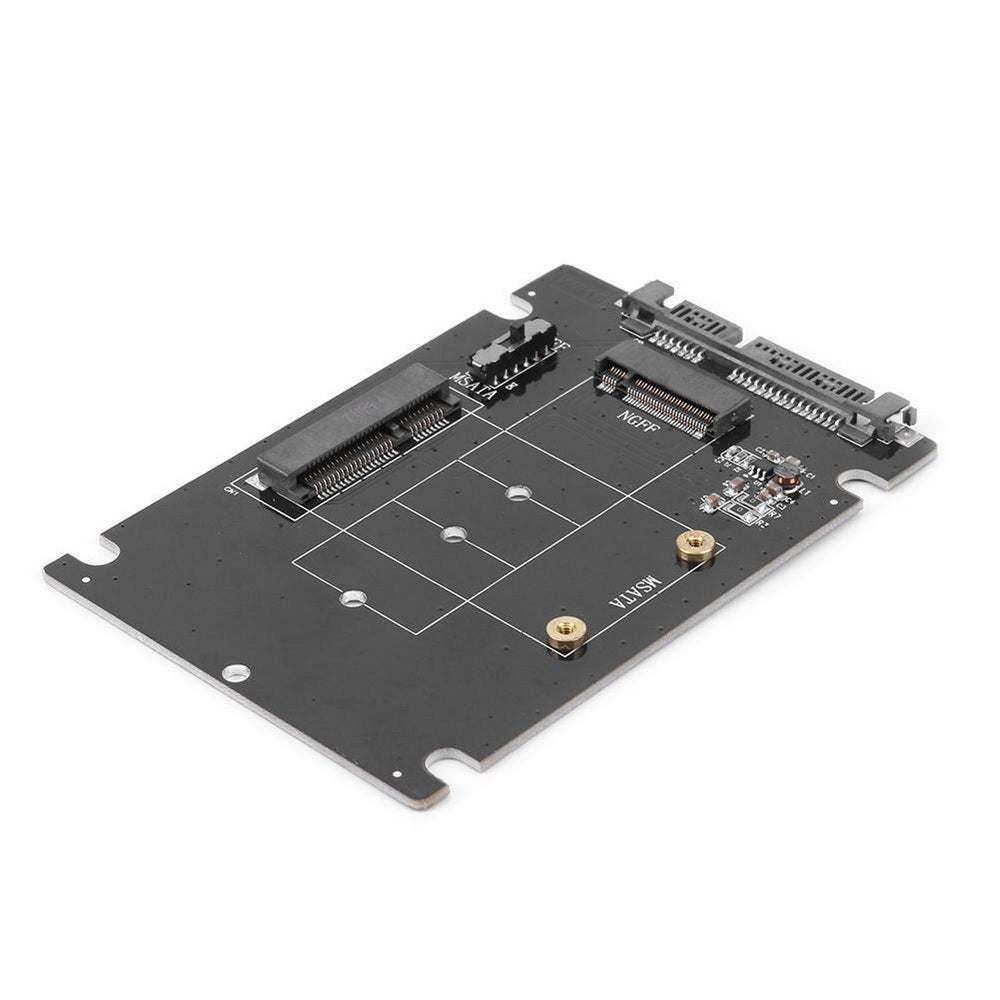 NNEDSZ SA207 mSATA  M.2 (NGFF) to SATA 2 In 1 Combo Adapter-1