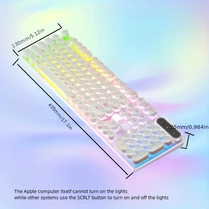 NNETM Ultimate Gaming and Office Keyboard and Mouse Set with Mechanical Touch and Headset - Wired-3